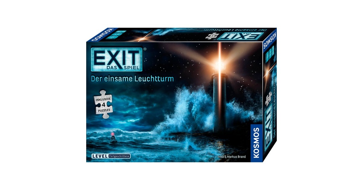 KOSMOS EXIT - Das Spiel + Puzzle - Der einsame Leuchtturm, Partyspiel