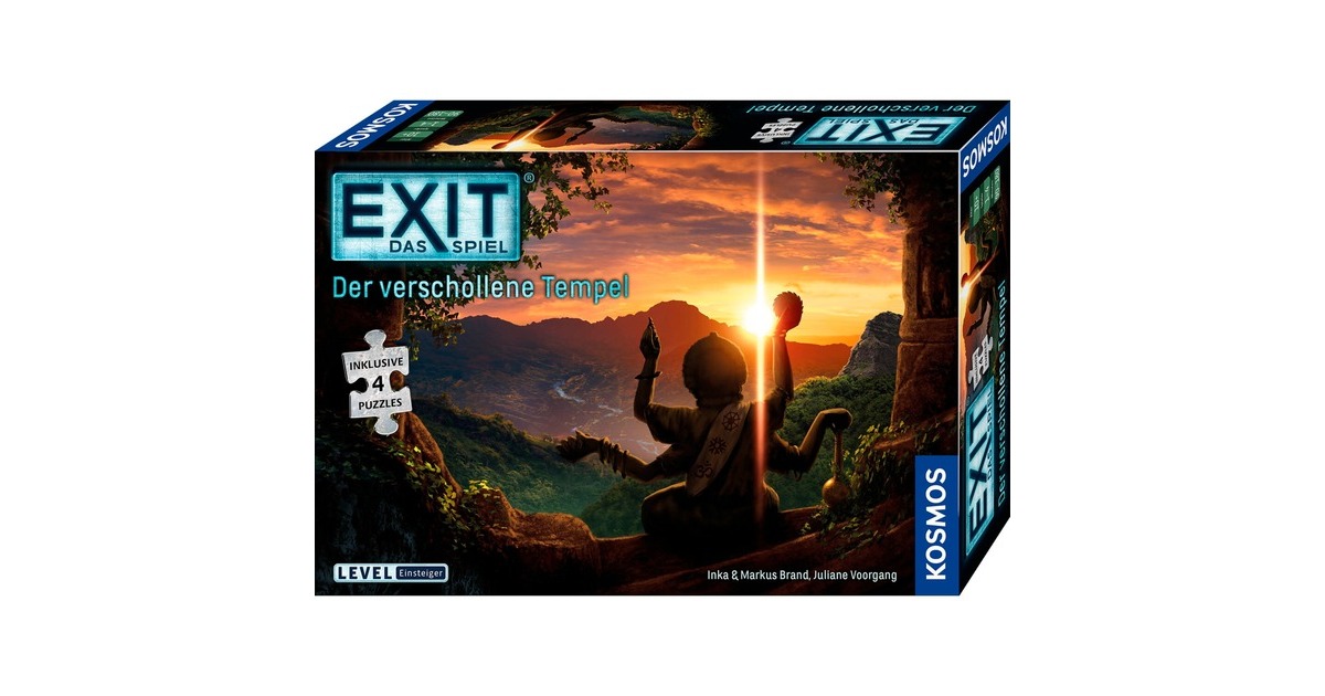 KOSMOS EXIT - Das Spiel + Puzzle - Der verschollene Tempel, Partyspiel
