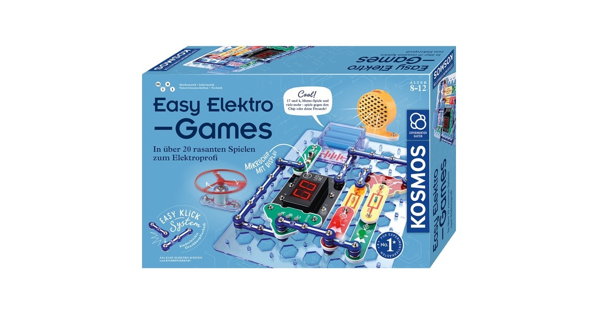 KOSMOS Easy Elektro - Games, Experimentierkasten