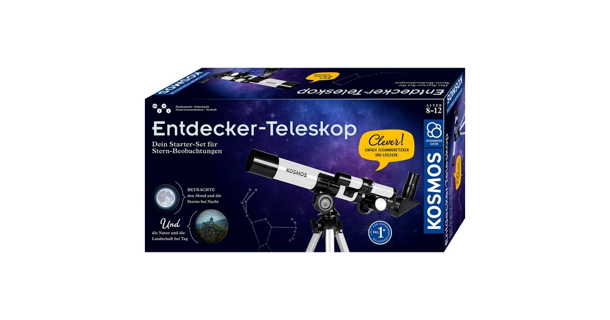 KOSMOS Entdecker-Teleskop, Experimentierkasten