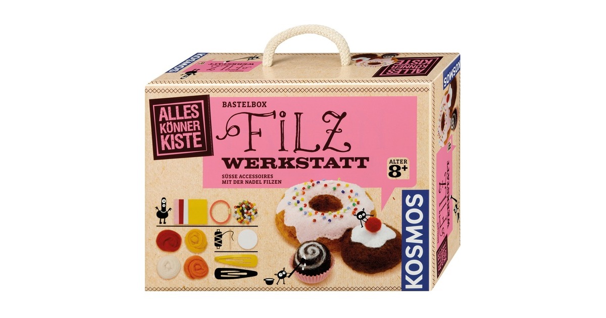 KOSMOS Filzwerkstatt, Basteln(Süße Accessoires mit der Nadel filzen)