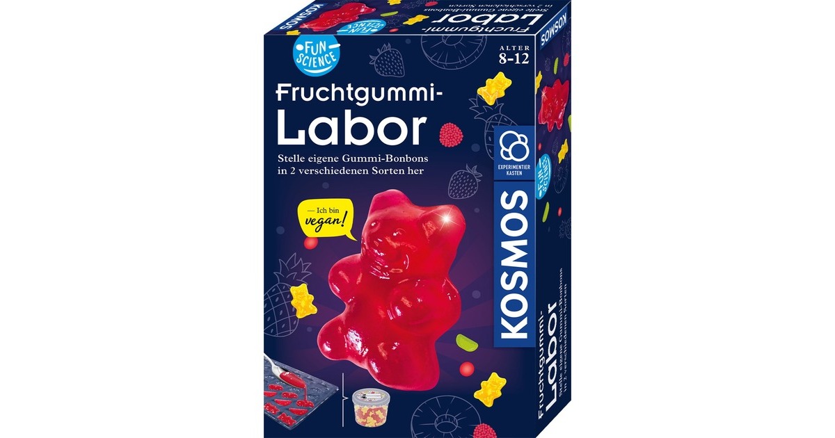 KOSMOS Fun Science Fruchtgummi-Labor, Experimentierkasten