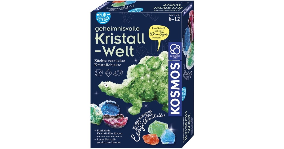 KOSMOS Fun Science Geheimnisvolle Kristallwelt, Experimentierkasten