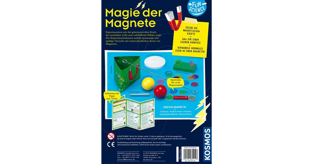KOSMOS Fun Science Magie der Magnete, Experimentierkasten