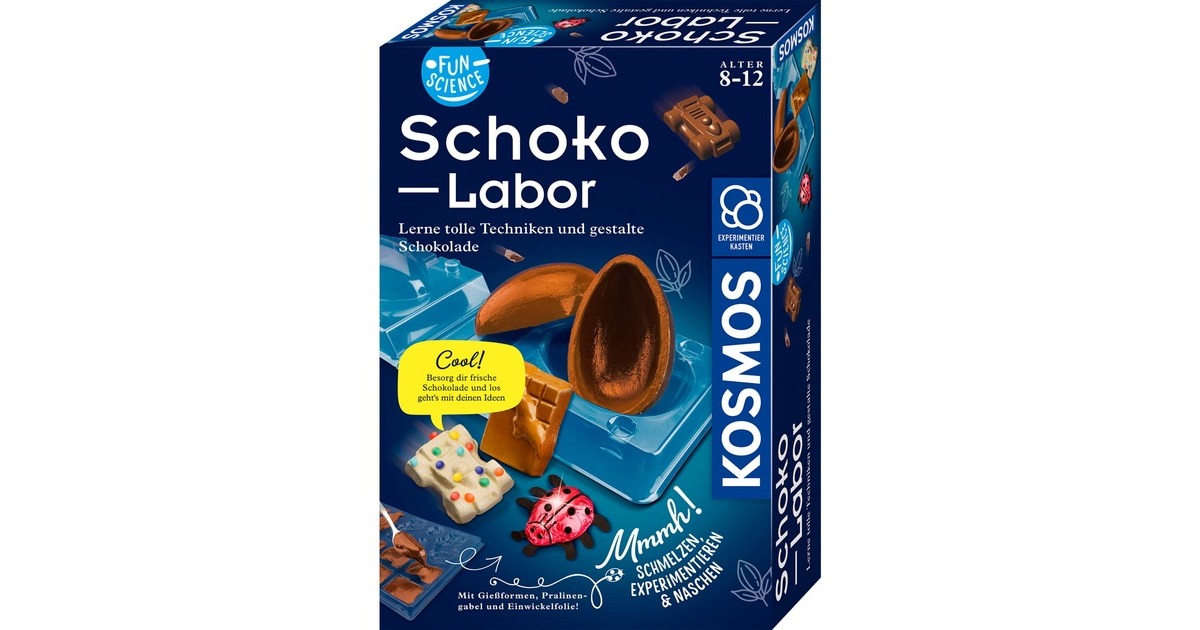 KOSMOS Fun Science Schoko-Labor, Experimentierkasten