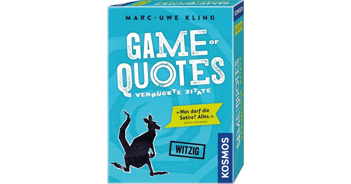 KOSMOS Game of Quotes, Partyspiel(Marc-Uwe Kling)