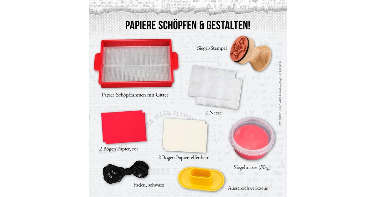 KOSMOS Harry Potter - Bastelbox Brief und Siegel, Basteln