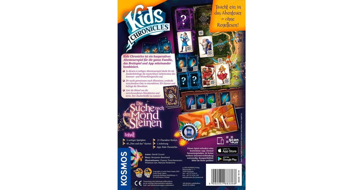KOSMOS Kids Chronicles - Die Suche nach den Mondsteinen, Brettspiel