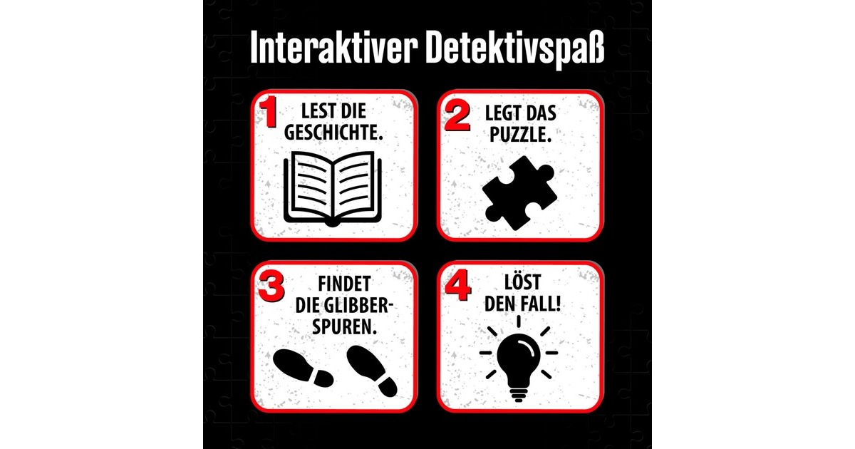 KOSMOS Krimi-Puzzle Die drei ??? Kids: Vorsicht Glibberfalle(150 Teile)