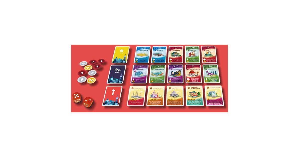 KOSMOS Machi Koro - Die neue Stadt, Kartenspiel