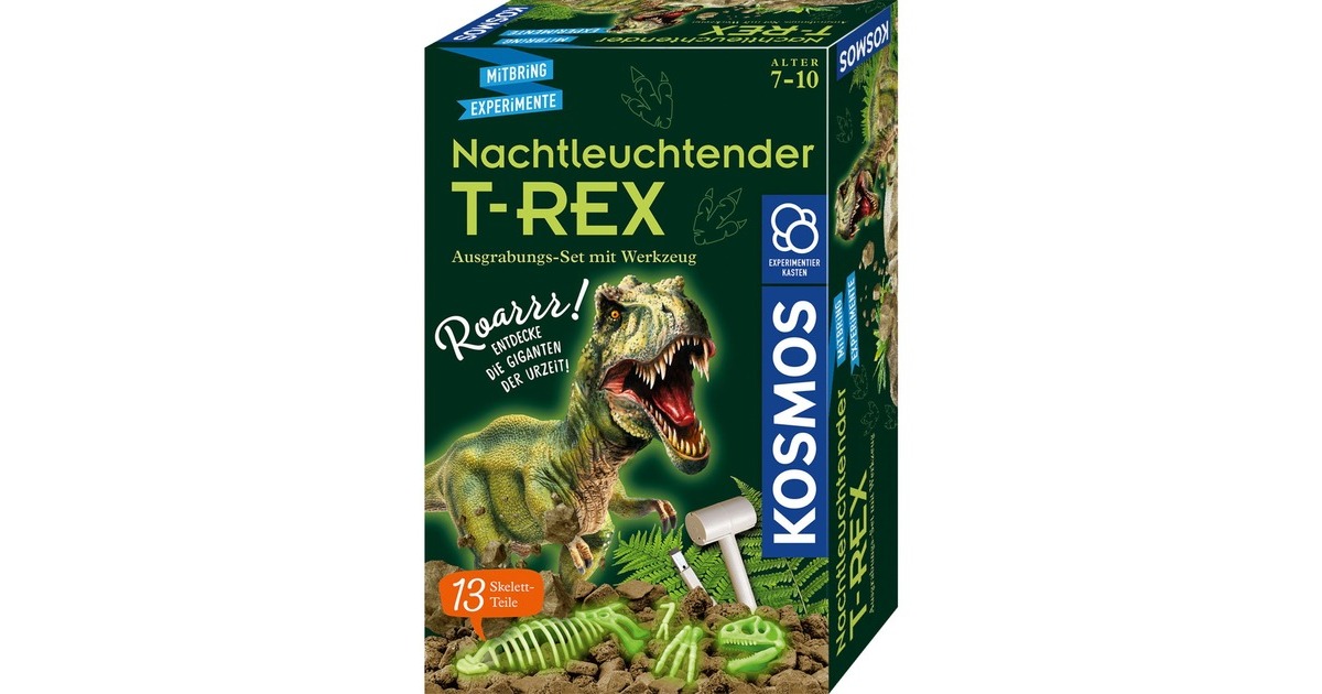 KOSMOS Nachtleuchtender T-REX, Experimentierkasten