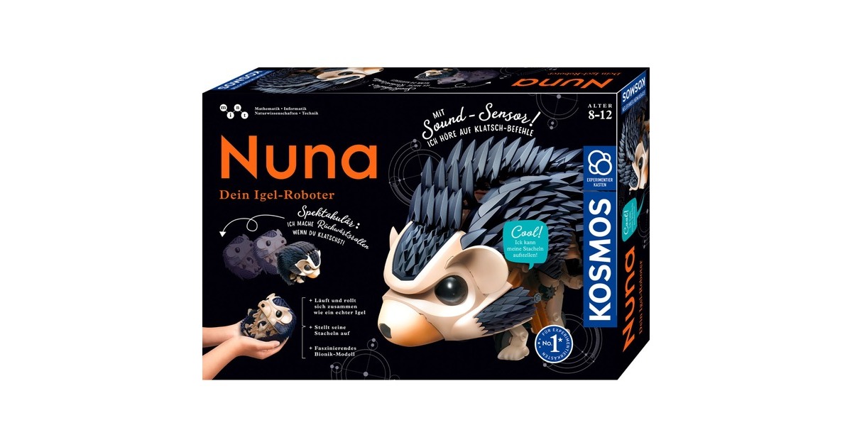 KOSMOS Nuna - Dein Igel-Roboter, Experimentierkasten