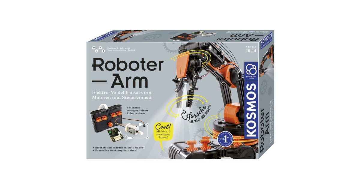 KOSMOS Roboter-Arm, Experimentierkasten