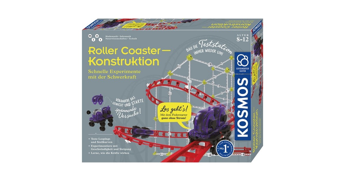 KOSMOS Roller Coaster-Konstruktion, Experimentierkasten(Schnelle Experimente mit der Schwerkraft)
