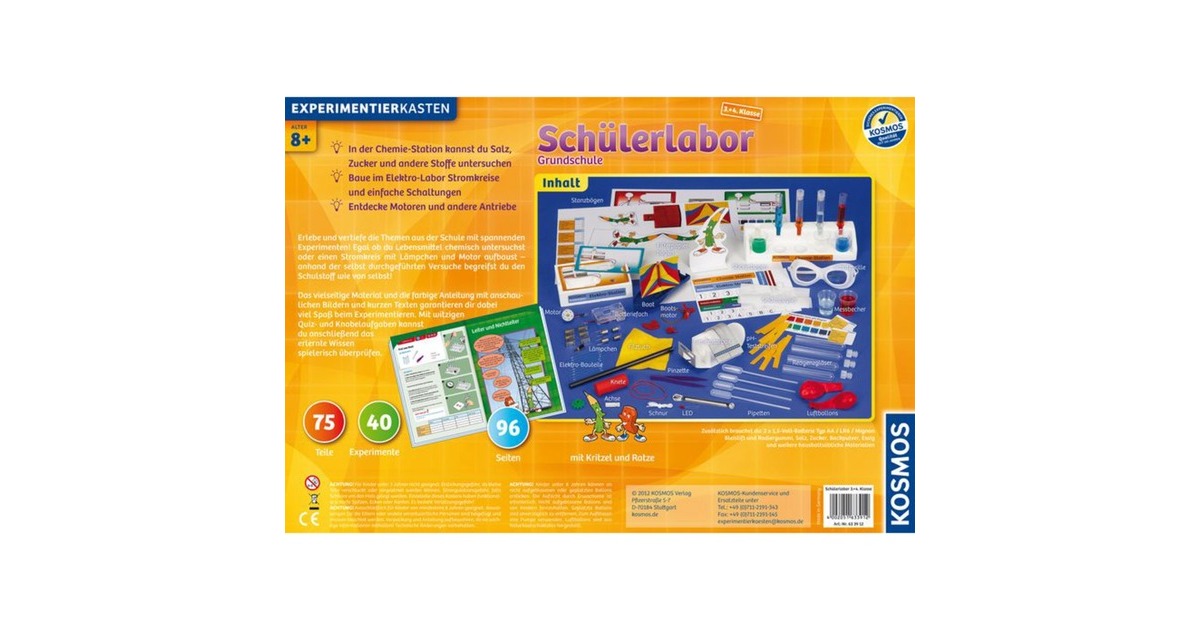 KOSMOS Schülerlabor Grundschule 3.+4. Klasse, Experimentierkasten