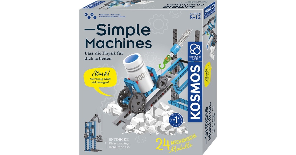 KOSMOS Simple Machines, Experimentierkasten(Lass die Physik für dich arbeiten!)