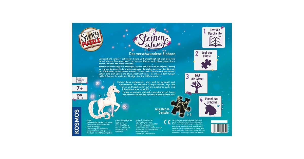KOSMOS Sternenschweif - Das verschwundene Einhorn, Puzzle(Story-Puzzle)