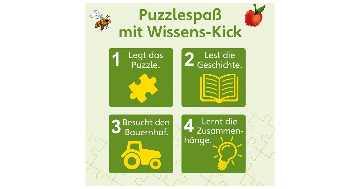 KOSMOS WAS IST WAS Junior- Entdecke den Bauernhof, Puzzle
