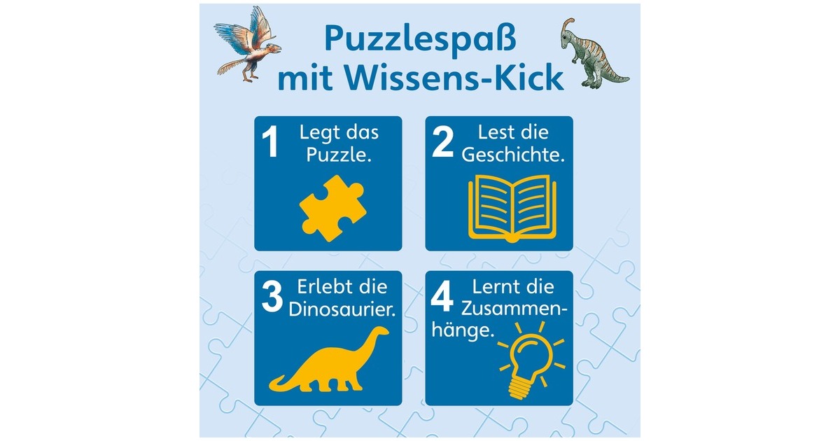 KOSMOS WAS IST WAS Junior- Entdecke die Dinosaurier, Puzzle