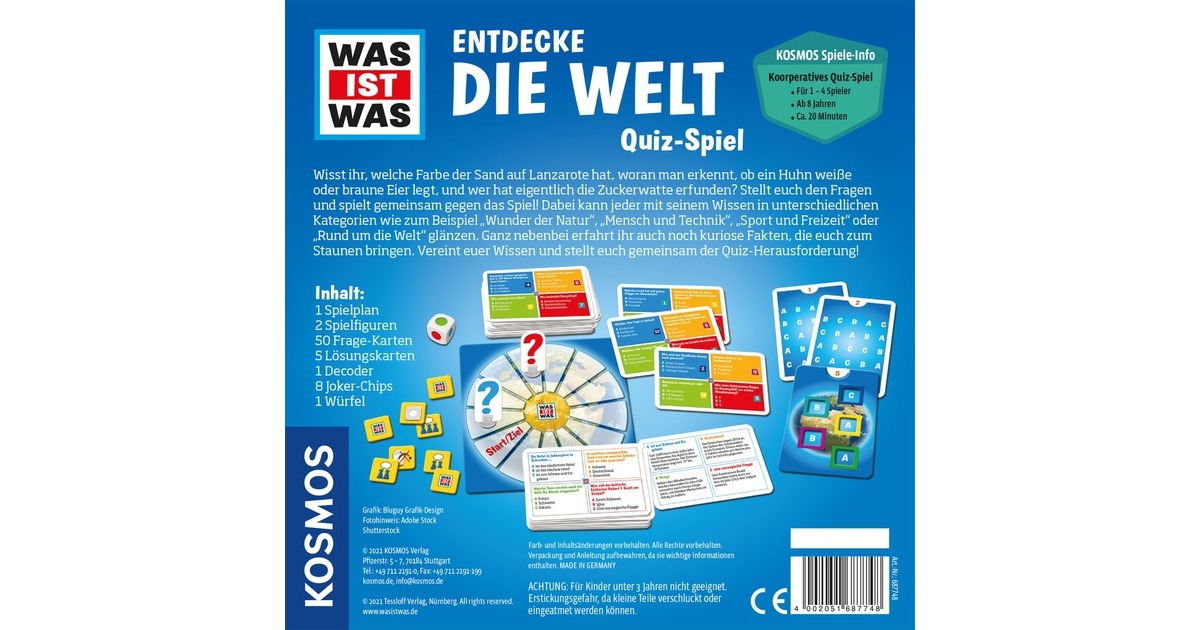 KOSMOS WAS IST WAS - Entdecke die Welt, Quizspiel