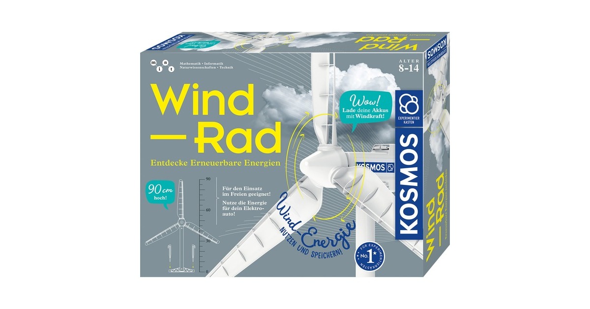 KOSMOS Wind-Rad, Experimentierkasten