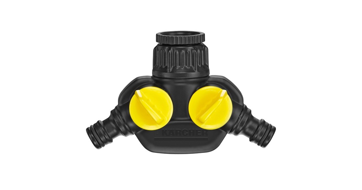 Kärcher 2-Wege-Verteiler 2.645-199.0, Hahnstück(schwarz/gelb)