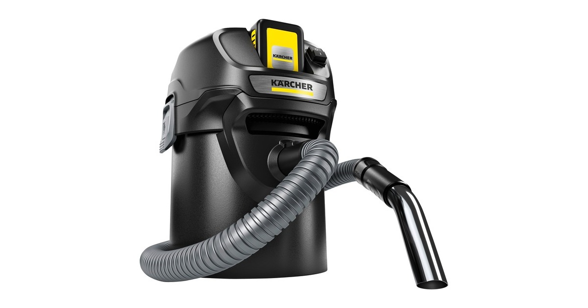 Kärcher AD 2 Battery Set, Aschesauger(schwarz, mit Akku und Ladegerät)