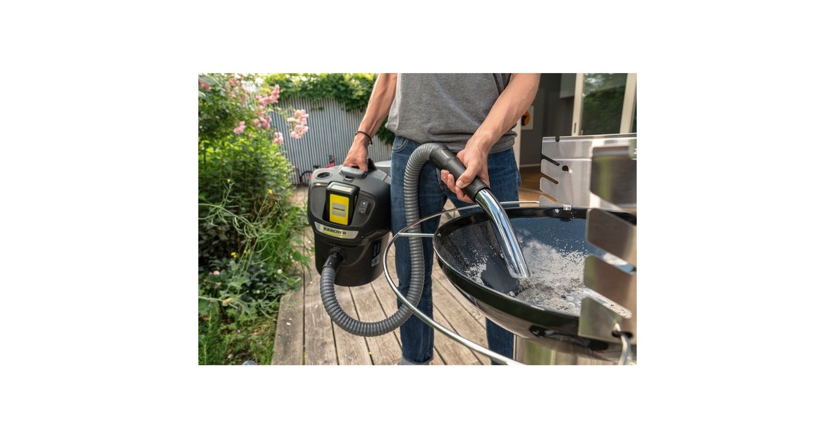 Kärcher AD 2 Battery Set, Aschesauger(schwarz, mit Akku und Ladegerät)