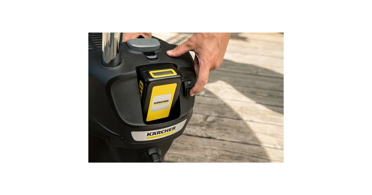 Kärcher AD 2 Battery Set, Aschesauger(schwarz, mit Akku und Ladegerät)