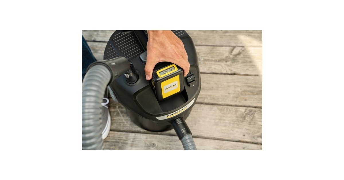 Kärcher AD 2 Battery Set, Aschesauger(schwarz, mit Akku und Ladegerät)