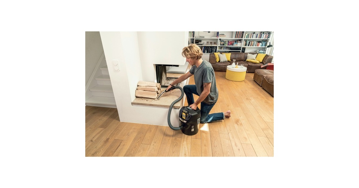 Kärcher AD 2 Battery Set, Aschesauger(schwarz, mit Akku und Ladegerät)