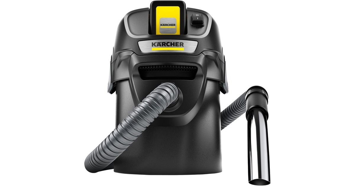 Kärcher AD 2 Battery Set, Aschesauger(schwarz, mit Akku und Ladegerät)