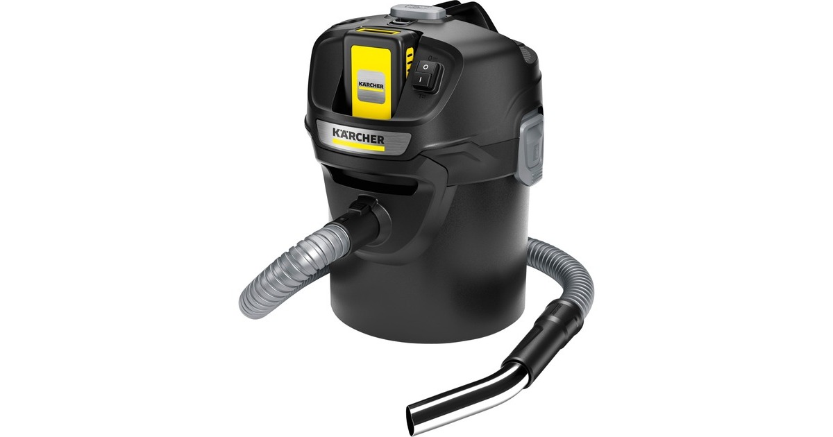 Kärcher AD 2 Battery Set, Aschesauger(schwarz, mit Akku und Ladegerät)