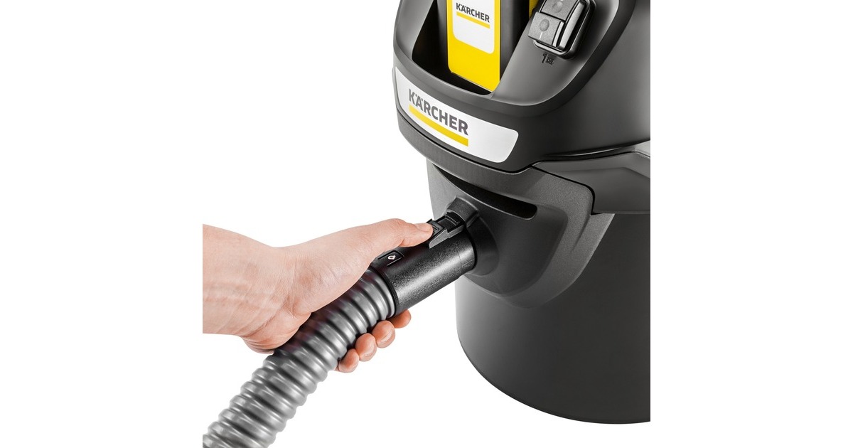 Kärcher AD 2 Battery Set, Aschesauger(schwarz, mit Akku und Ladegerät)