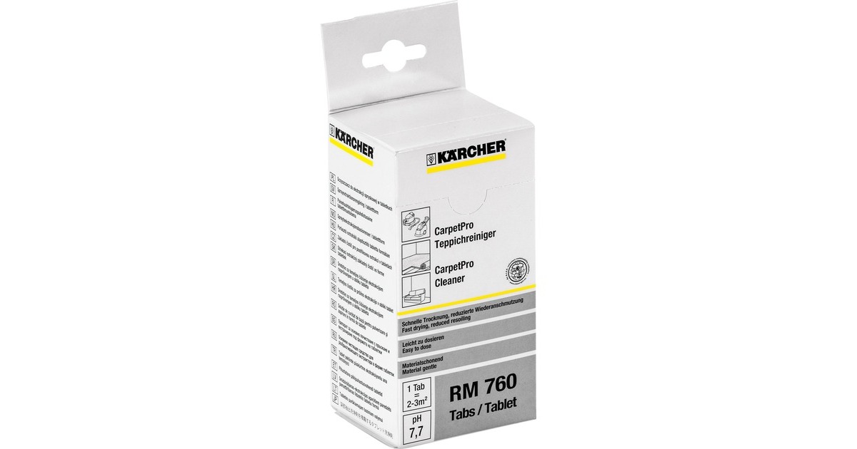 Kärcher CarpetPro Teppichreiniger RM 760 Tabs, Reinigungsmittel(16 Tabs)