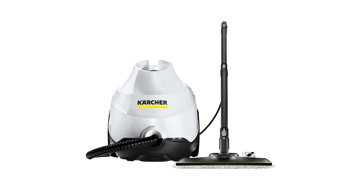 Kärcher Dampfreiniger SC 3 Easy Fix(weiß/schwarz, 1.900 Watt, mit Bodenreinigungsdüse EasyFix)