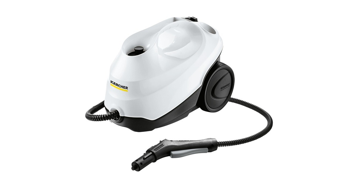 Kärcher Dampfreiniger SC 3 Easy Fix(weiß/schwarz, 1.900 Watt, mit Bodenreinigungsdüse EasyFix)