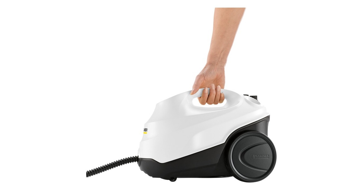 Kärcher Dampfreiniger SC 3 Easy Fix(weiß/schwarz, 1.900 Watt, mit Bodenreinigungsdüse EasyFix)