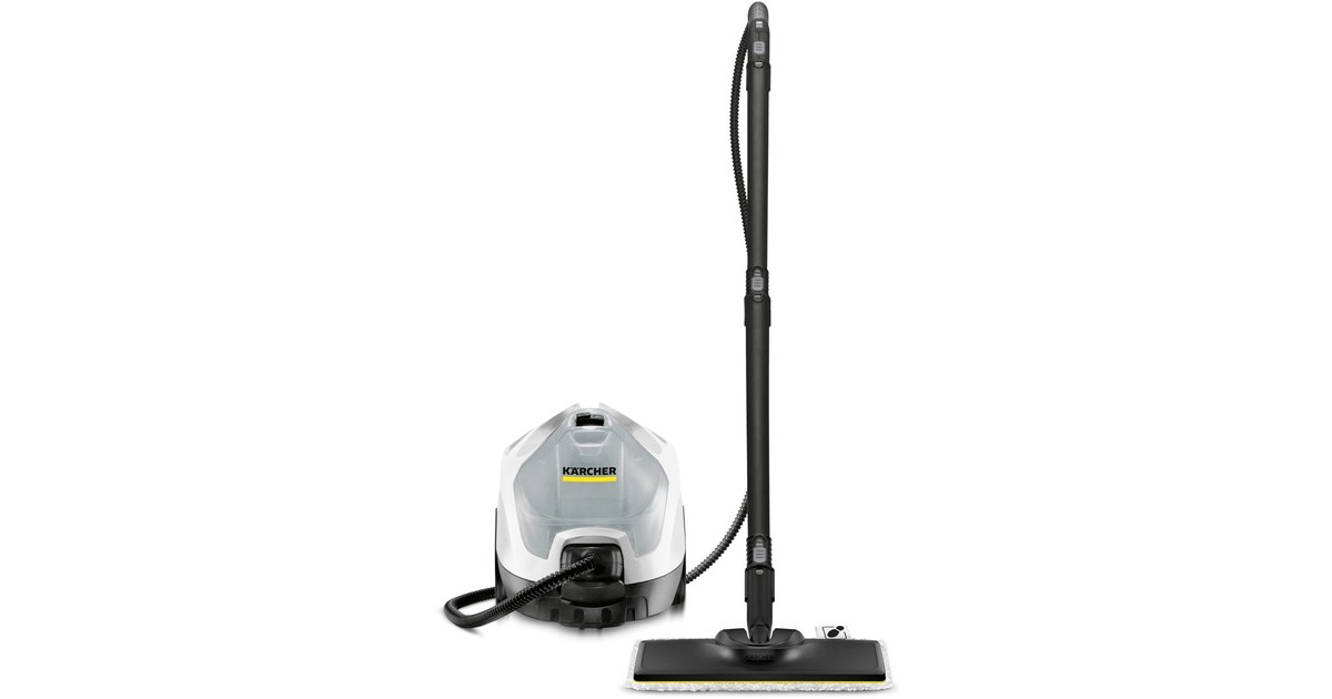 Kärcher Dampfreiniger SC 4 EasyFix Iron(weiß/schwarz, 2.000 Watt, inkl. Dampfdruck-Bügeleisen)