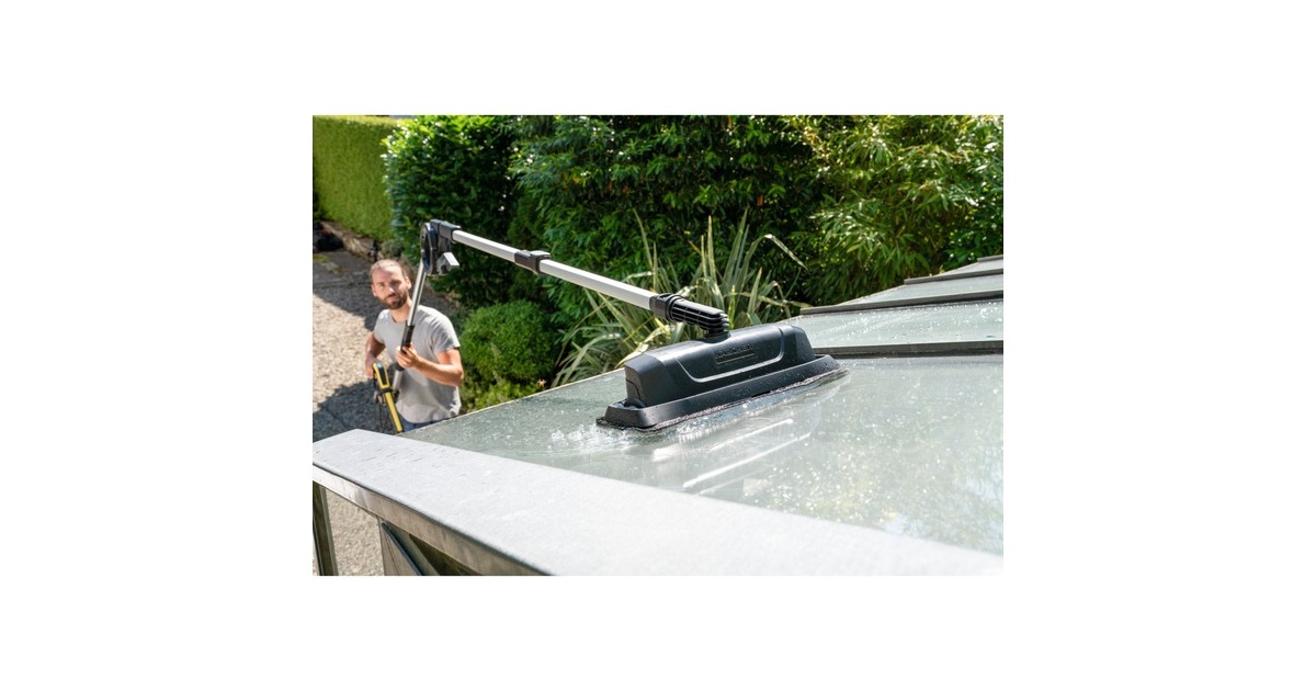 Kärcher Fassaden- und Glas-Reinigungsaufsatz, Waschbürste(schwarz, für Teleskop-Sprühlanze TLA 4)