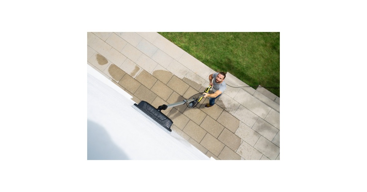 Kärcher Fassaden- und Glas-Reinigungsaufsatz, Waschbürste(schwarz, für Teleskop-Sprühlanze TLA 4)