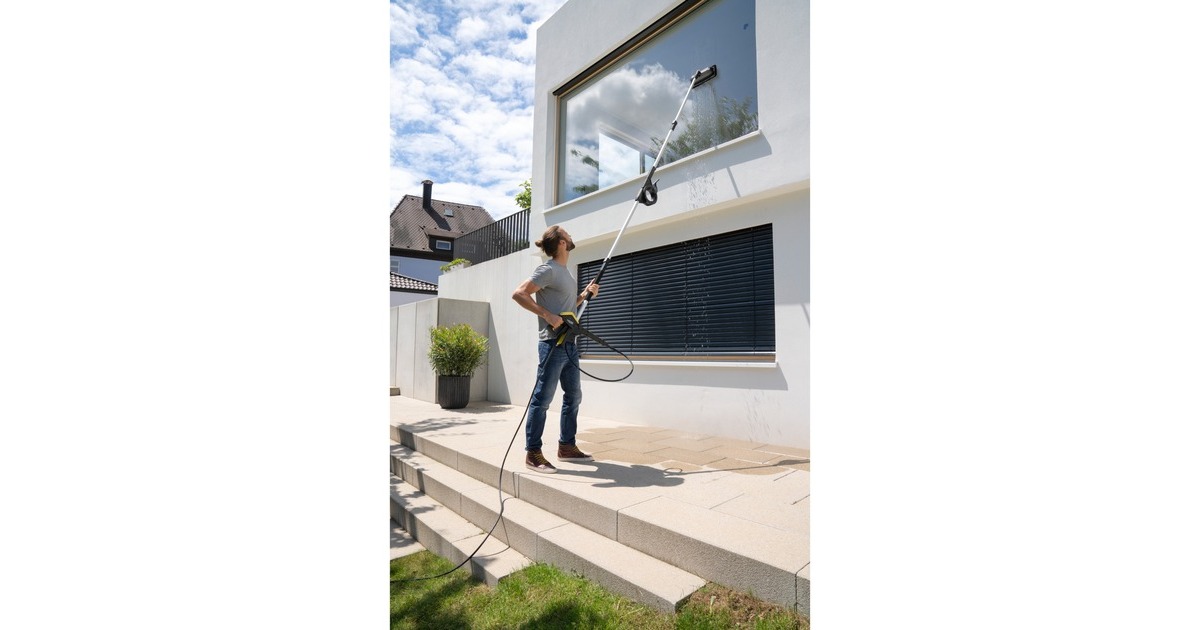 Kärcher Fassaden- und Glas-Reinigungsaufsatz, Waschbürste(schwarz, für Teleskop-Sprühlanze TLA 4)