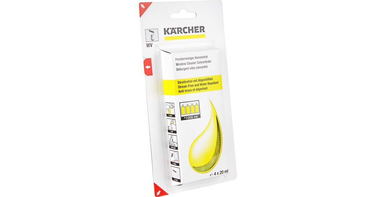 Kärcher Fensterreiniger Konzentrat RM 503, Reinigungsmittel(4x 20ml)