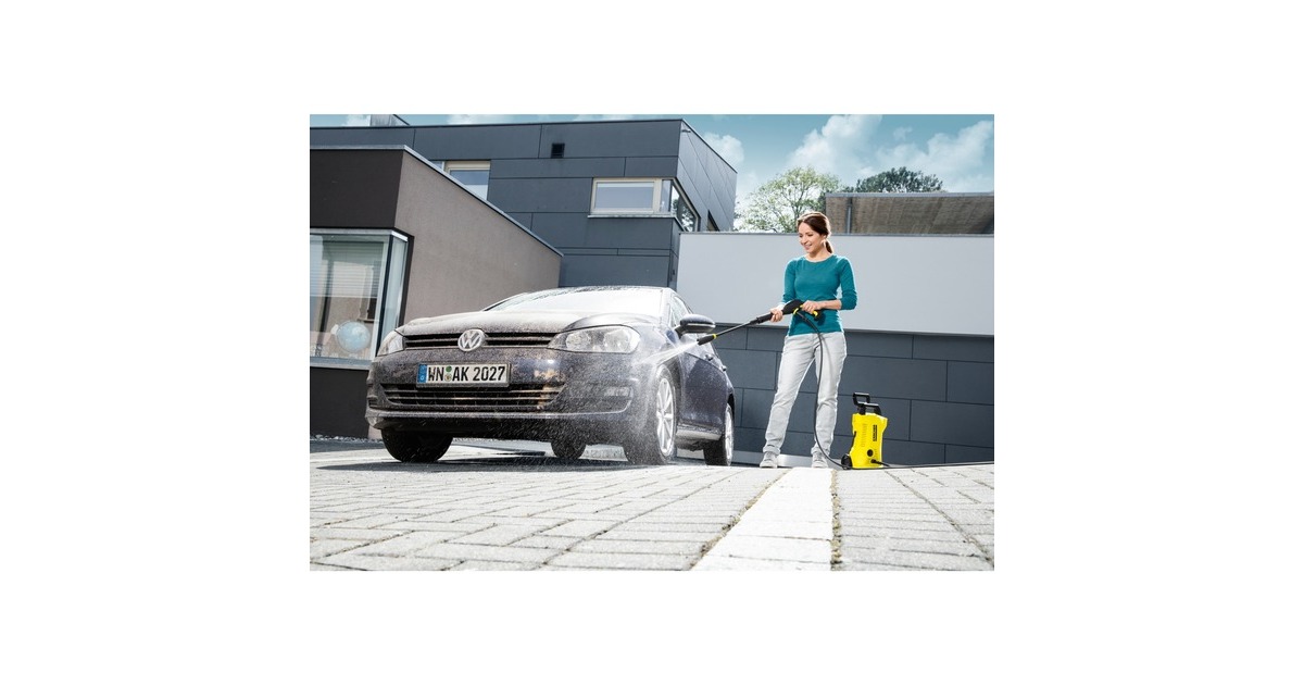 Kärcher Hochdruckreiniger K 2 Power Control Home(gelb/schwarz, mit Dreckfräser u. Flächenreiniger)