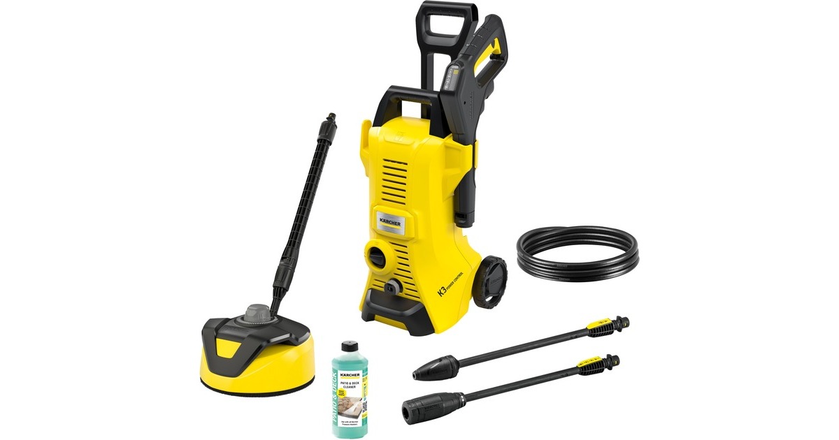 Kärcher Hochdruckreiniger K 3 Power Control Home T 5(gelb/schwarz, mit Dreckfräser u. Flächenreiniger)