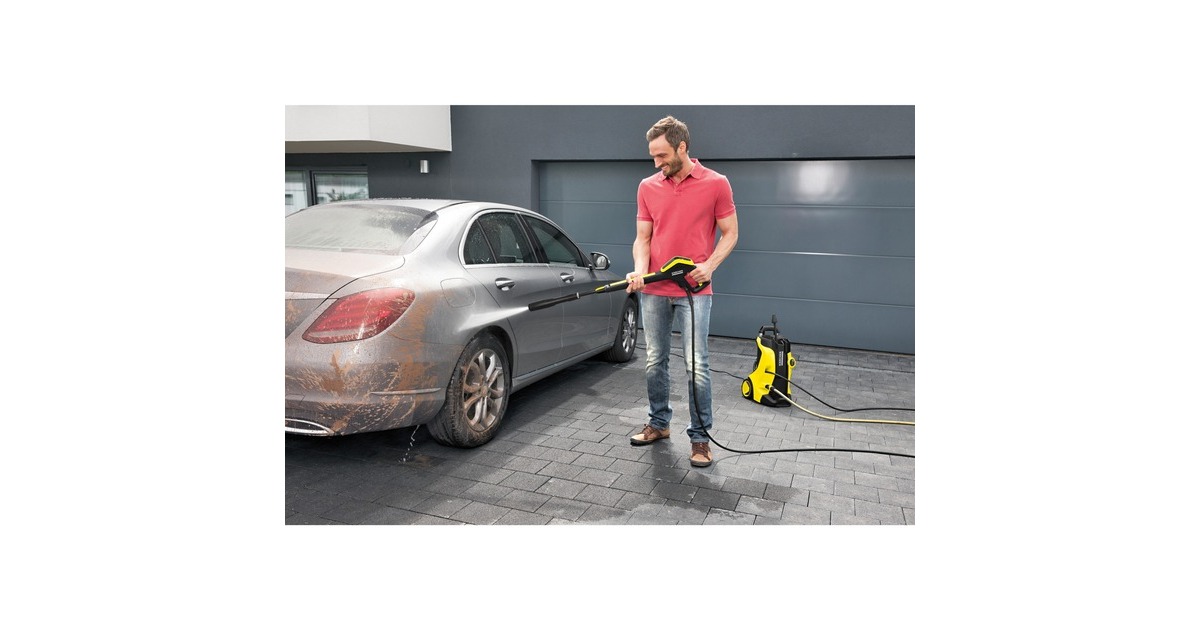 Kärcher Hochdruckreiniger K 5 Power Control Home(gelb/schwarz, mit Dreckfräser u. Flächenreiniger)