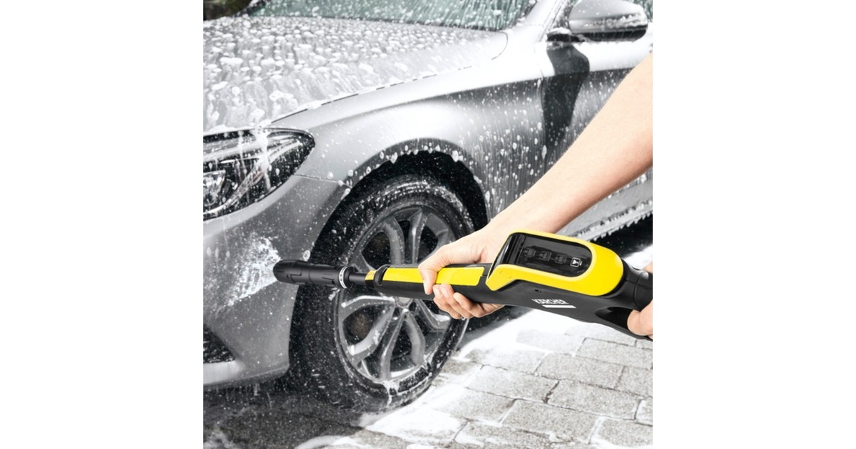 Kärcher Hochdruckreiniger K 5 Power Control Home(gelb/schwarz, mit Dreckfräser u. Flächenreiniger)
