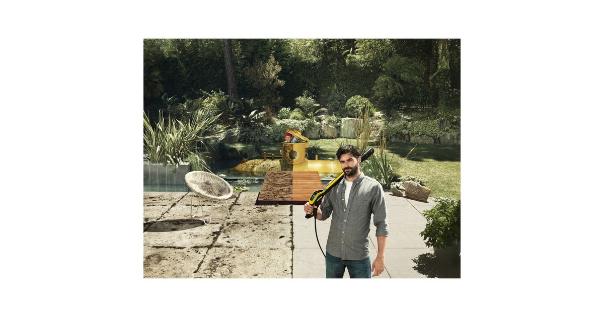 Kärcher Hochdruckreiniger K 5 Power Control Home(gelb/schwarz, mit Dreckfräser u. Flächenreiniger)