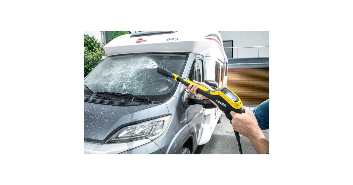 Kärcher Hochdruckreiniger K 7 Premium Smart Control(gelb/schwarz, Bluetooth, mit Schlauchtrommel u. 3-in-1-Multi Jet-Strahlrohr)
