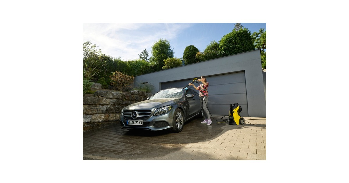 Kärcher Hochdruckreiniger K 7 Premium Smart Control(gelb/schwarz, Bluetooth, mit Schlauchtrommel u. 3-in-1-Multi Jet-Strahlrohr)